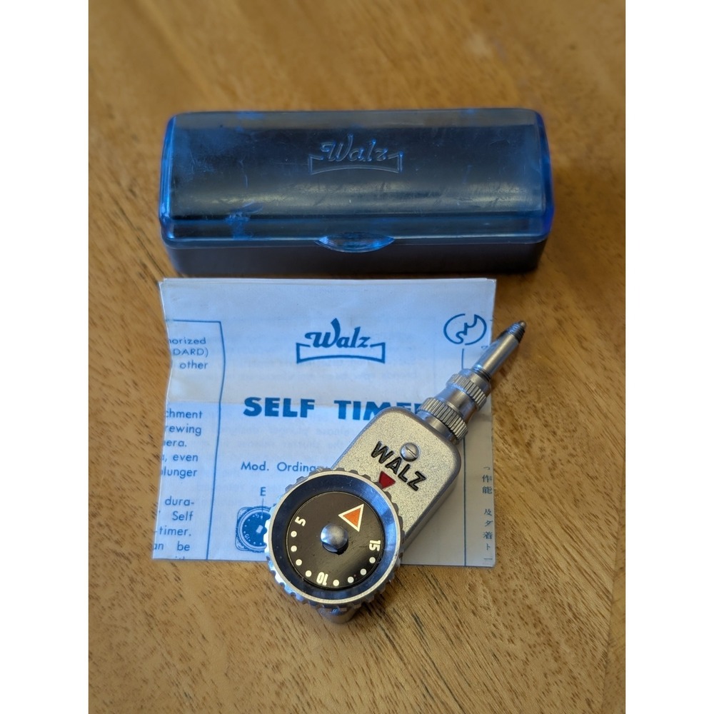 Mint w/Case WALZ Mechanical Vintage Self Timer for Film Camera From JAPAN